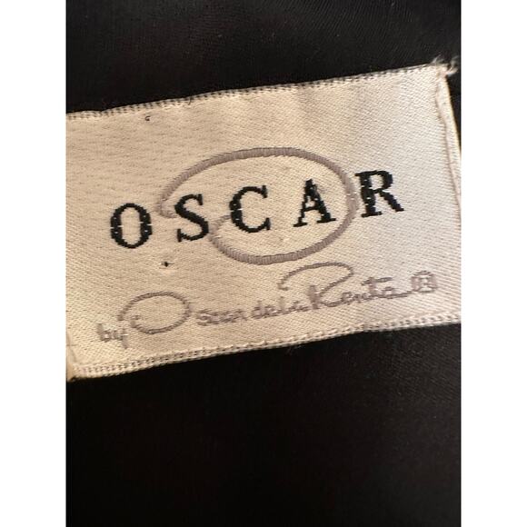 Oscar de la Renta Black Beaded Embroidery Blouse Sz M/L - Picture 7 of 7